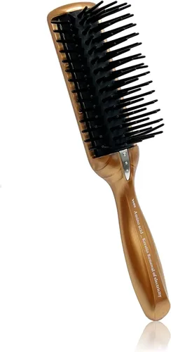 Miniatura 9 de Cepillo secador de pelo antiestático, cepillo alisador de pelo de viaje para mujeres y hombres, cepillo desenredante de secado con cerdas de acero