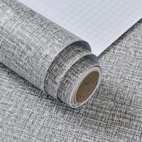 Miniatura 12 de Yancorp Papel Tapiz de Tela Texturizada Grasscloth Despegar y Pegar Azul Papel de Contacto - 15.7"x120" Grasscloth Sintético Despegar y Pegar - Azul