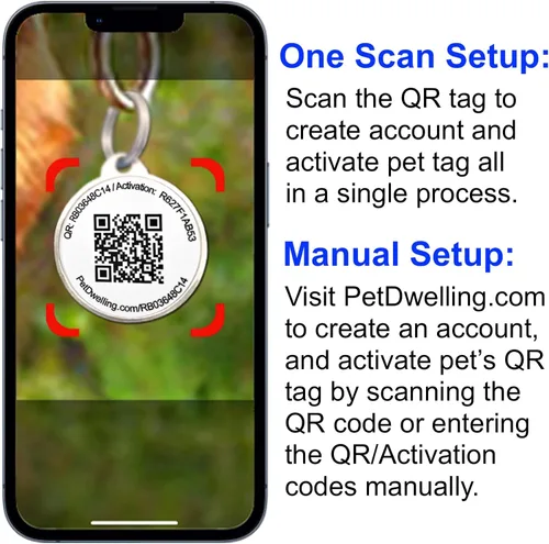 Miniatura 4 de Pet Dwelling Etiqueta de identificación ESA con código QR: etiqueta de animal de apoyo emocional para perros y gatos, escanea para contactar al