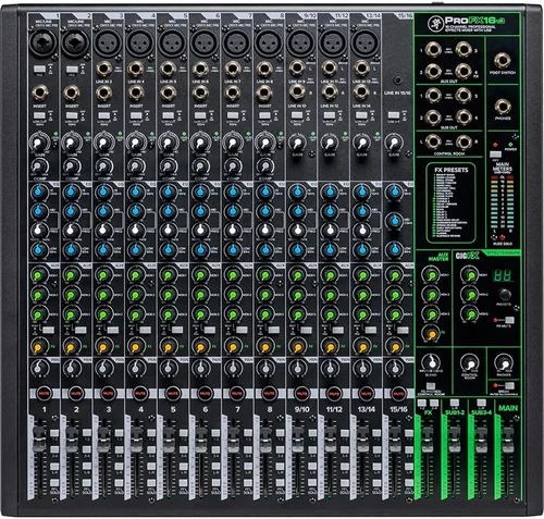 Miniatura 5 de Mackie ProFX16v3 Mezclador de efectos profesionales de 16 canales con paquete USB con auriculares Tascam cerrados Pro y estuche rígido Deco Gear