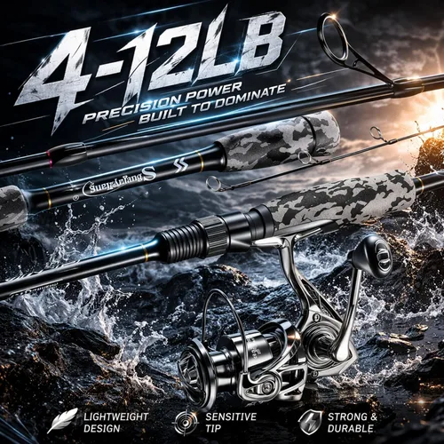 Miniatura 6 de Sougayilang Fishing Rod and Reel Combo, Stainless Steel Guides Fishing Pole with Spinning Reel Combo for Bass Fishing
