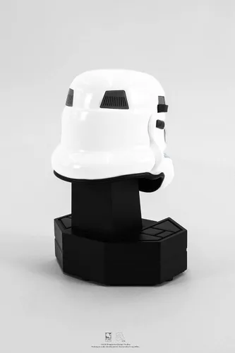 Miniatura 3 de PUREARTS - Figura de estatua de Starwars (casco original de Stormtrooper) 1:3, color blanco