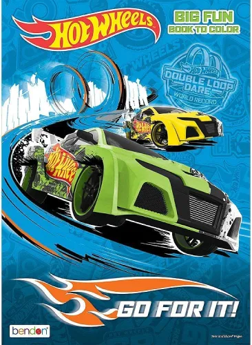 Miniatura 5 de Hot Wheels Libro de actividades y colores Jumbo Go for it