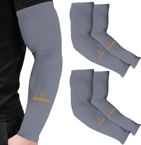 Miniatura 158 de ARMORAY - Mangas de brazo para hombres o mujeres; para cubrir tatuajes; de enfriamiento, para practicar deportes, básquetbol, golf, fútbol