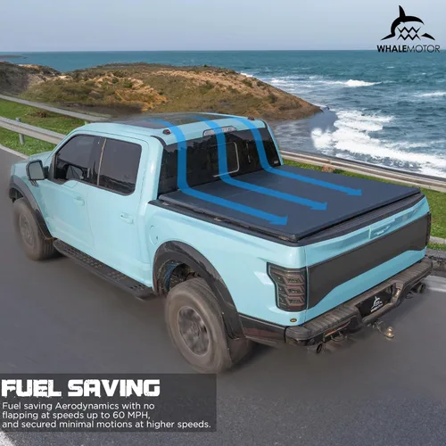 Miniatura 6 de Cubierta Tonneau para caja de camioneta compatible con Chevy Colorado y GMC Canyon 2015, 2016, 2017, 2018, 2019, 2020, 2021, 2022, caja de 6.2 pies