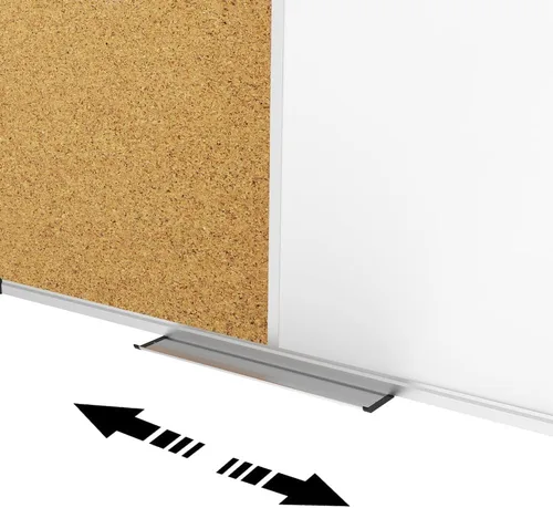 Miniatura 6 de XBoard - Pizarra magnética de borrado en seco y pizarra de corcho 48 x 36, pizarra blanca combinada con marco de aluminio
