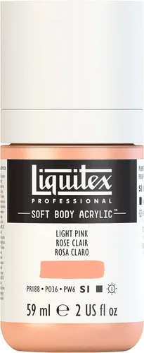 Miniatura 33 de Liquitex Professional Soft Body - Pintura acrílica, botella de 2 onzas (59 ml), blanco titanio Titanio Blanco