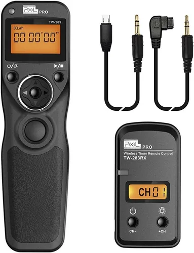 Miniatura 17 de Liberación de obturador remoto compatible con Panasonic, PIXEL TW-283 L1 con control remoto inalámbrico, cable de liberación de obturador compatible