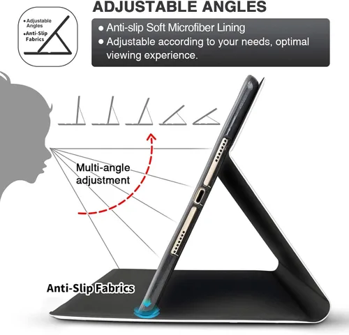Miniatura 4 de Funda para iPad de 10.ª generación 2022, iPad de 10.9 pulgadas, iPad (A16) de 11ª generación de 11 pulgadas (2025), funda delgada de piel sintética