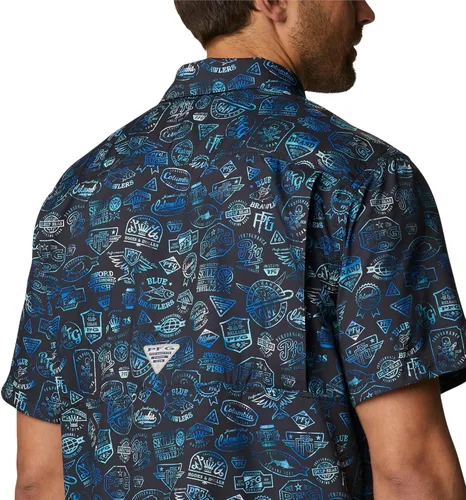 Miniatura 5 de PFG Super Slack Tide Camp - Camiseta para hombre, color gris