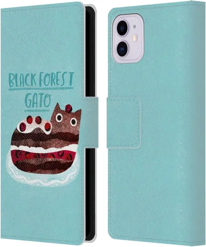 Miniatura 16 de Head Case Designs Officially Licensed Planet Cat Avocato Puns Leather Wallet Case Compatible with Apple iPhone 11