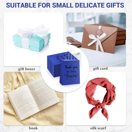 Miniatura 7 de Ctosree 20 bolsas de papel de regalo de agradecimiento para empleados, compañeros de trabajo, colega de trabajo con asas para colega