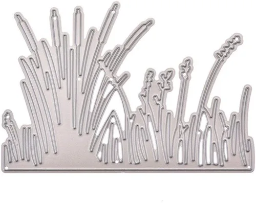 Miniatura 2 de DIY Scrapbooking Artist - Troqueles de corte de hierba cálamus, plantillas de corte de metal para manualidades, álbumes de recortes, manualidades
