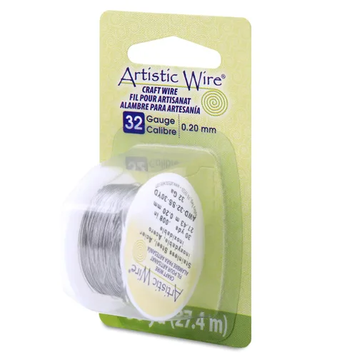 Miniatura 11 de Artistic Wire, Alambre de acero inoxidable calibre 18, 57 pies