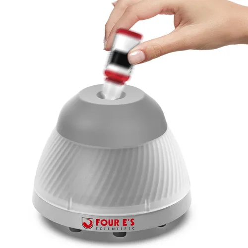 Miniatura 9 de FOUR E'S SCIENTIFIC Mezclador de pintura Vortex de 5000 RPM, modo táctil de mezcla rápida para pintura en miniatura, adhesivo de extensiones de Azul