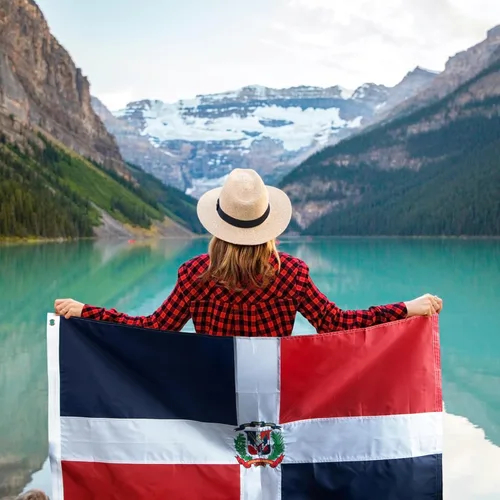 Miniatura 5 de Anley EverStrong Series - Bandera de República Dominicana de 3 x 5 pies, resistente, cabecera de lona resistente, 4 filas de costuras de cerradura
