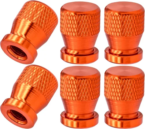 Miniatura 9 de 4 piezas de tapas de válvula de rueda con forma de punta, válvula de rueda de aleación de aluminio con punta, tapas de aire universales a prueba