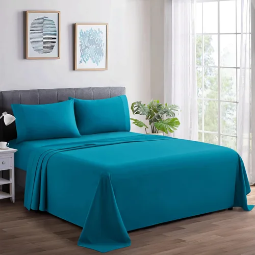 Miniatura 15 de Marina Decoration Juego de sábanas de 600 hilos ultra suave con bolsillo profundo para hotel estándar de hotel para todas las estaciones, 4 piezas