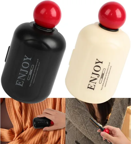 Enjoy - Rodillo de pelusas, removedor de pelusa lavable 2 en 1, mini rodillo reutilizable para eliminar pelusas para mascotas, disfruta de una bola