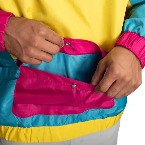 Miniatura 5 de Chaqueta cortavientos retro ligera con diseños coloridos de los años 80 y 90