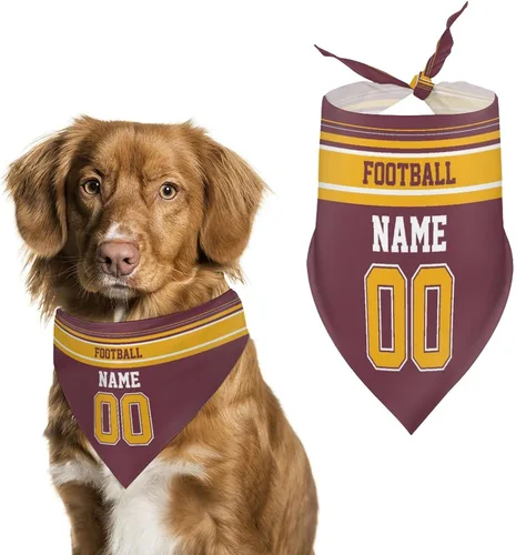 Miniatura 36 de Arizona - Bandana de fútbol para perro, diseño personalizado, número de nombre, regalos para gatos