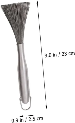 Miniatura 4 de Cepillo de limpieza de platos de acero inoxidable resistente para ollas y sartenes, cepillo de limpieza de cocina para lavavajillas, parrilla