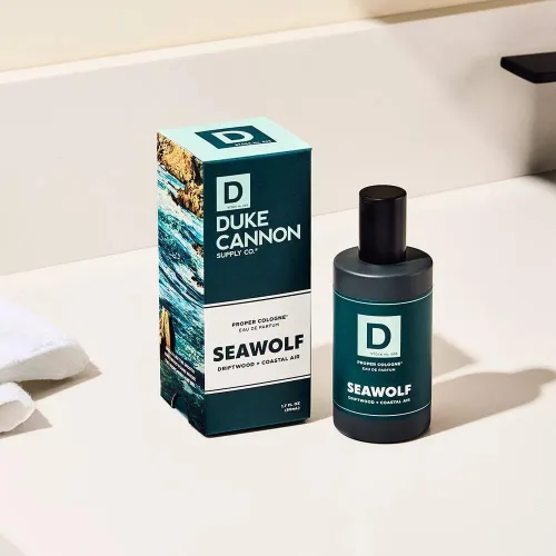Miniatura 6 de Duke Cannon Proper Cologne Seawolf Eau de Parfum para hombre Driftwood and Coastal Air Aroma sutil y fresco de larga duración 1.7 onzas