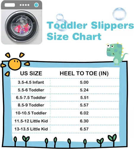 Miniatura 6 de Scurtain Pantuflas Cálidas de Invierno para Casa de Niños Pequeños Pantuflas de Interior para Casa de Bebés Niños Niñas Zapatos Cómodos Ligeros