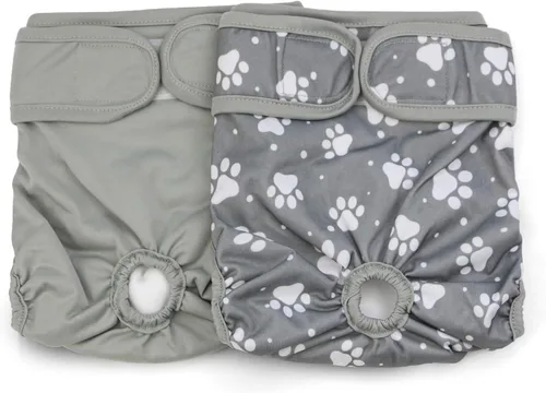 Miniatura 13 de Pañal para perros femeninos, reutilizable, lavable, duradero, absorbente, pañales, pantalones l2