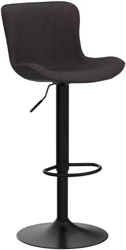 Miniatura 5 de YOUNIKE Juego de 2 taburetes de bar marrones modernos giratorios de altura de mostrador con respaldo alto ajustable para cocina, taburetes de bar