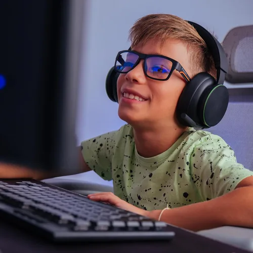 Miniatura 2 de Horus X - Gafas con bloqueo de luz azul para niños Gafas de computadora para niños y niñas Transparentes Hope Clear