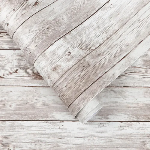 Heroad Papel de Contacto Despegable y Adhesivo Papel Tapiz Grano de Madera Papel de Contacto para Gabinetes Encimera Impermeable Removible Papel