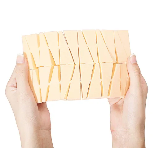 Miniatura 4 de OWLFAVO 48 esponjas cosméticas de maquillaje triangulares, sin látex, desechable, espuma de belleza, aplicador facial para base impecable, sensible