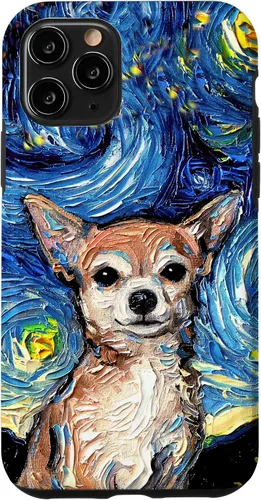 Miniatura 29 de Aja - Funda para iPhone 17, diseño de perro de noche estrellada, color marrón