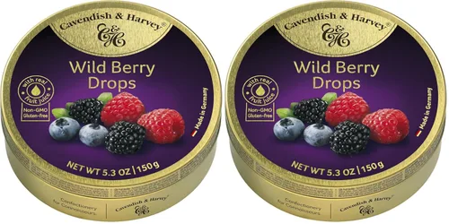 Miniatura 2 de Cavendish & Harvey Gotas de caramelo duro Wild Berry Lata de 5.3 onzas