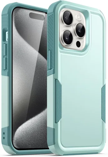 Miniatura 7 de JETech Funda para iPhone 15 Pro de 6.1 pulgadas, resistente protección resistente de doble capa, a prueba de golpes, funda protectora resistente