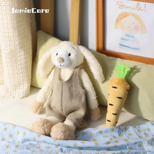 Miniatura 4 de Conejito de Pascua de peluche, juguete de conejo de ropa suave para niños, recién nacidos, niños y niñas, juguetes de peluche adorables y adorables