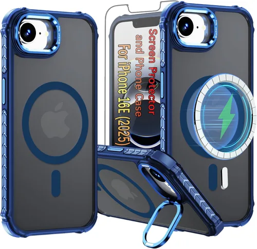 Miniatura 20 de Funda para i Phone 17 Pro Max, con función atril y protector de pantalla HD, compatible con accesorios MagSafe, funda magnética para iPhone 17 Pro
