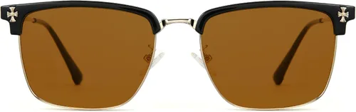 Miniatura 2 de Cyxus Retro Lentes Azules para Hombre - Lentes Cuadrados TR90 con Marco de Metal Blowline, Elegantes y Modernos para Trabajo Diario en Computadora