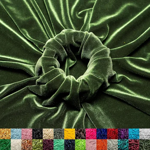 Miniatura 39 de Ice Fabrics The Yard - Tela de terciopelo elástico elástico suave de 60 pulgadas de ancho para coser ropa, disfraces, manualidades, 90% poliéster