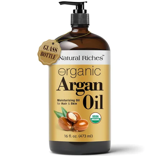 Miniatura 10 de Natural Riches Aceite de ricino negro jamaicano puro orgánico prensado en frío para el crecimiento del cabello, cuidado de la piel para piel seca