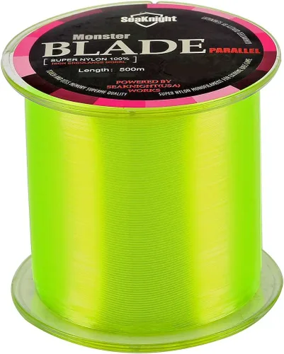 Miniatura 9 de Línea de pesca monofilamento SeaKnight Blade, 547 yardas/1094 yardas de material japonés, alta resistencia a la abrasión, baja ductilidad y memoria