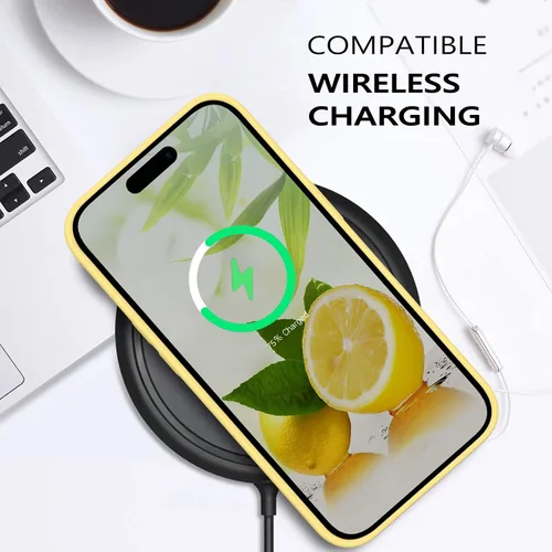 Miniatura 352 de GUAGUA Funda compatible con iPhone 17 Pro Max de 6.9 pulgadas, silicona líquida, goma de gel suave, delgada, forro de microfibra delgada