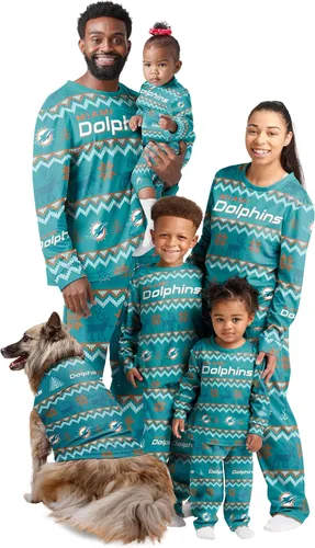 Miniatura 23 de FOCO NFL womens Nfl Team Ugly Pattern Matching Set Family Holiday Pajamas