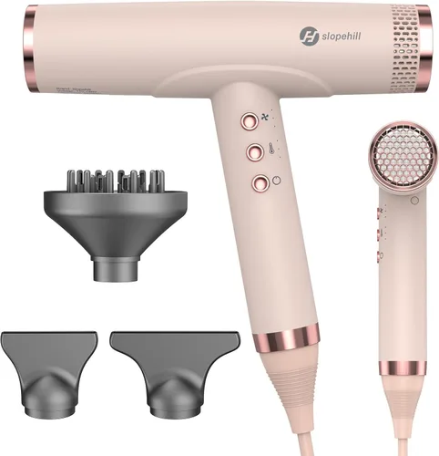 Miniatura 10 de slopehill Secador de Cabello Iónico Profesional con Difusor - Ligero, Compacto, Potente y Rápido Secador de Salón con Motor sin Escobillas de Alta