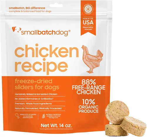 Miniatura 12 de smallbatch Pets - Alimento crudo liofilizado para perros, receta de pavo, 25 onzas, alimento orgánico para perros con alto contenido de proteínas