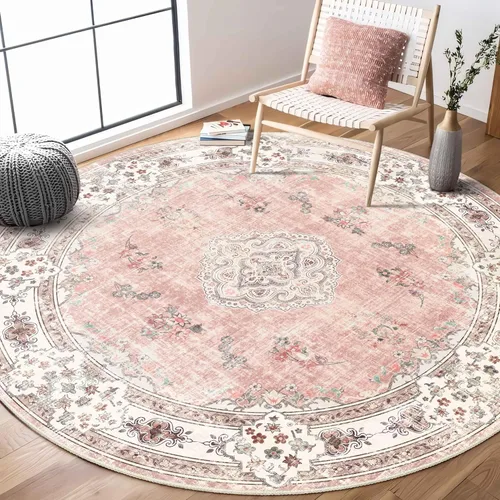 Miniatura 48 de Alfombra Verde MUJOO de 8'x10', Alfombras de Área para Sala de Estar, Alfombras Lavables, Alfombra Grande de Área, Alfombra Boho de Área de 8'x10