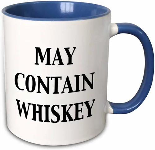 Miniatura 8 de 3dRose May Contain - Taza de whisky, 11 onzas, color negro