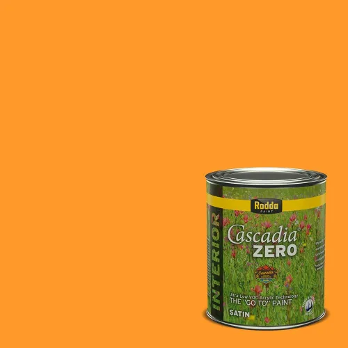 Miniatura 125 de Rodda Paint CASCADIA ZERO - Pintura plana e imprimación para interiores en uno, cuarto de galón, crema de ballet