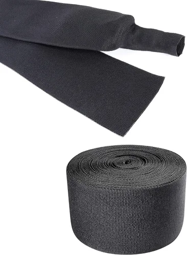 Miniatura 23 de Tubo Termorretráctil Trenzado Negro 2 en 1 Funda de Manguera de Telar de Alambre de Tela Retráctil Automotriz Protector de Gestión (1/2"-15ft)
